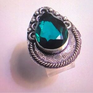Aqua Apatite 925 Sterling Silver Ring